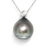 Tuahine gold pendant pearl of Tahiti Moea Pearls - 1