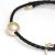 Black braided leather necklace and pearl australian Moea Pearls - 2