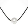 Pearl necklace Australia and black diamonds Moea Pearls - 2