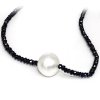 Australian pearl necklace and moea Pearl sapphire - 4
