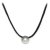 Black leather necklace 13mm Moea Pearls - 2