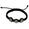 Honura shamballa bracelet 3 pearls Moea Pearls - 1