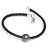 Moea Pearls black leather bracelet - 1