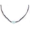 Pearl necklace Akoya and Aquamarine Moea Pearls - 2
