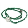 Pearl necklace Australian and emerald Moea Pearls - 1