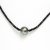 Round tahiti pearl necklace and moea Pearl sapphire - 2