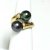 Ring you and me gold pearl of tahiti Moea Pearls - 2