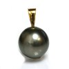 Gold pendant Tiare pearl of Tahiti Moea Pearls - 2