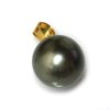 Gold pendant Tiare pearl of Tahiti Moea Pearls - 3